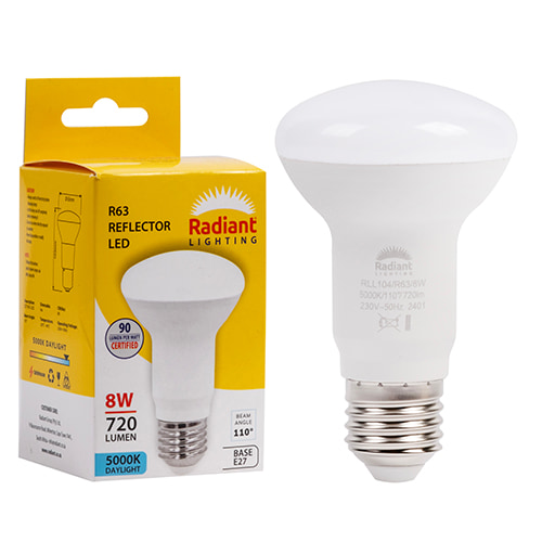 R63 Reflector 8w LED E27 5000K N