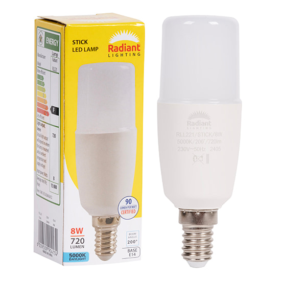 Stick Lamp T36 8W LED E14 5000K N
