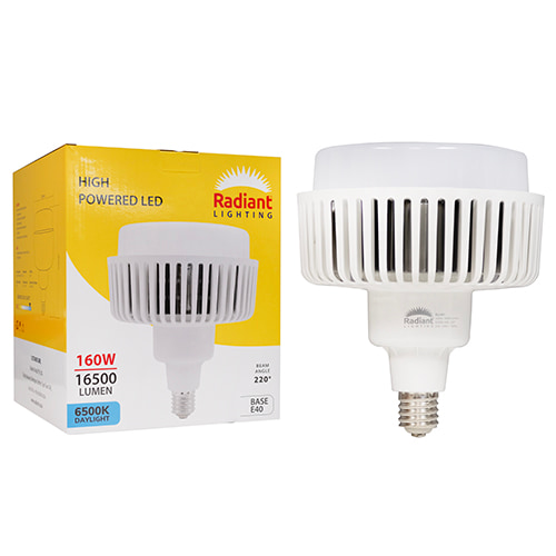 High Powered 160W LED E40 6500K 16500lm