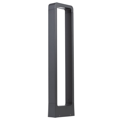 Bollard 650mm Aluminium Dark Grey