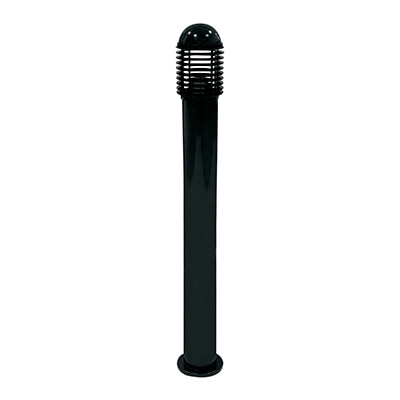 Louvre Bollard 1020mm Black Base Mount