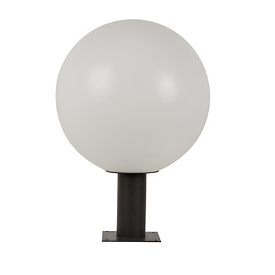 Sphere Outdoor Pillar 300mm Black