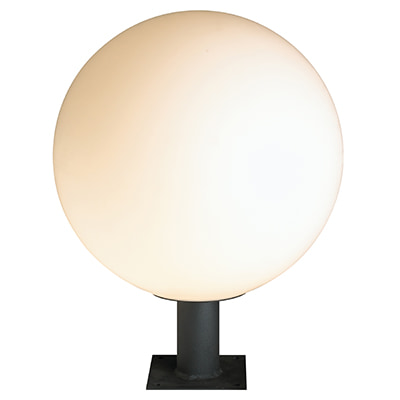 Sphere Outdoor Pillar 400mm Black