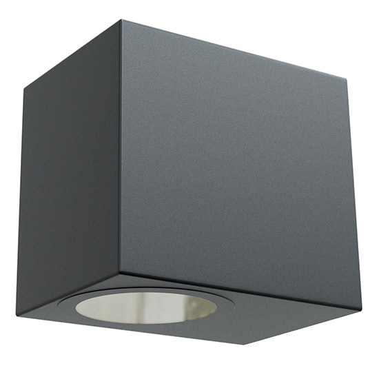 Omni Outdoor Square Wall Light Black LED 1x7W
