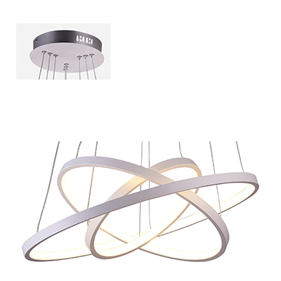 3 Rings Pendant White LED 60w