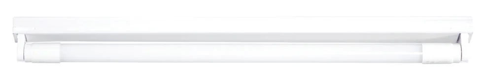 4FT Single Eco Open Channel T8 1x18w 1230mm Wired for LED, view 3