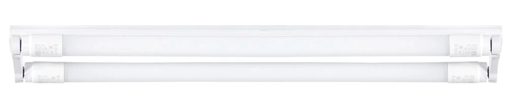 4FT Double Eco Open Channel T8 2x18W 1230mm Wired for LED, view 4