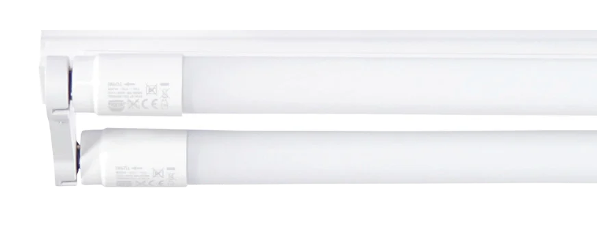 4FT Double Eco Open Channel T8 2x18W 1230mm Wired for LED, view 3