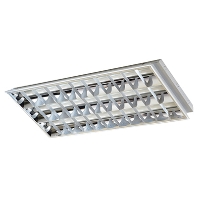 Recessed Ceiling Light wired for LED T8 3x18w Cordset Price/pc Pack/2