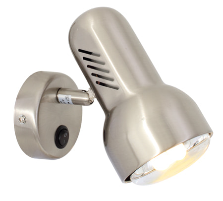 Turbo 1LT Spotlight & Switch Satin Chrome R80