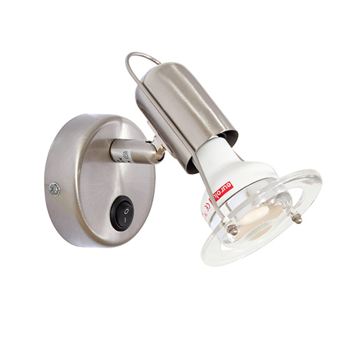 Mini Disc 1LT Spotlight & Switch Satin Chrome R50