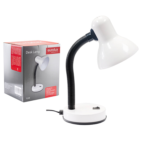 Student Desk Lamp White