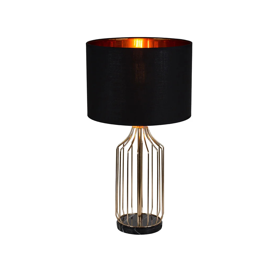 Sinatra Table Lamp Brass & Black