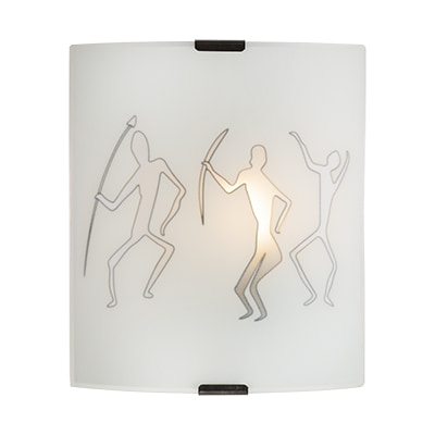 Grafik Ethnic Wall Light 180mm Silver