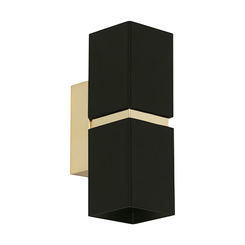 Passa Wall Light Square Black & Gold