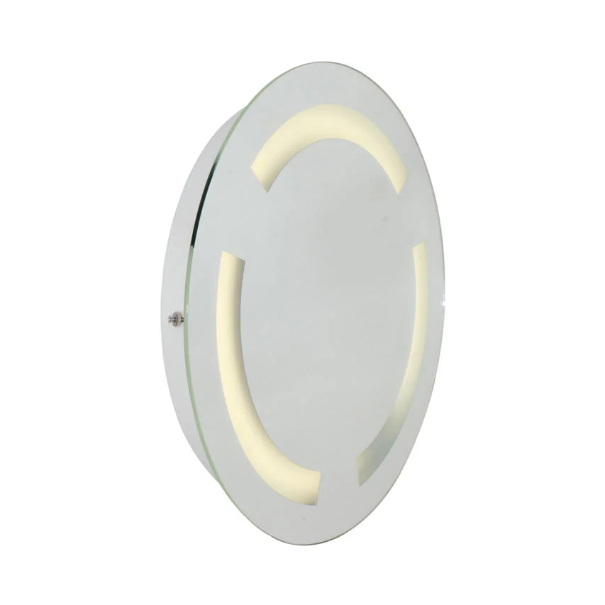 Bathroom Mirror Wall Light Round 500mm White