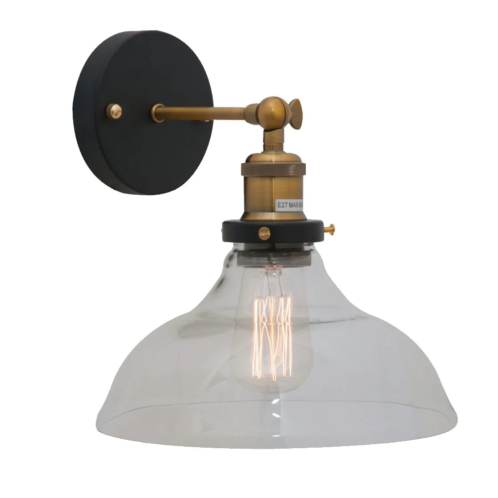 Farmhouse Wall Light Antique Brass