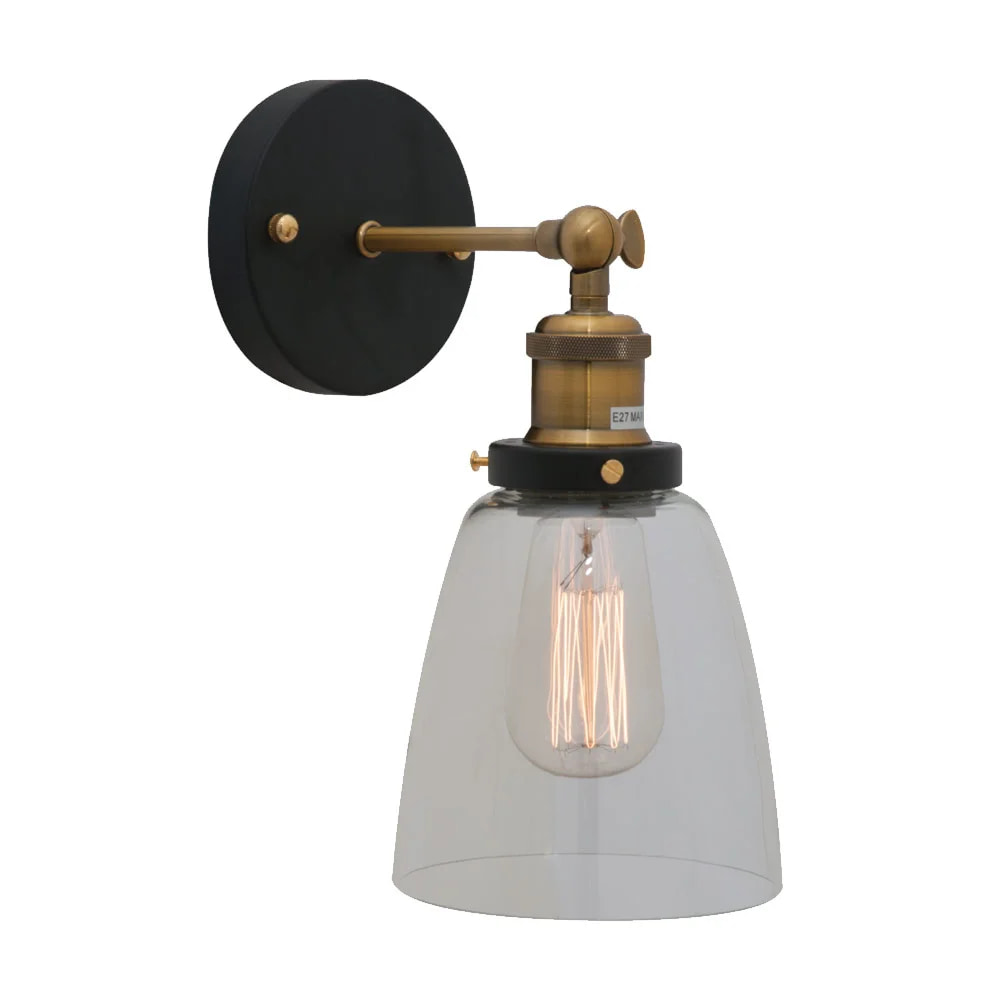 Farmhouse Wall Light 140mm Antique Brass