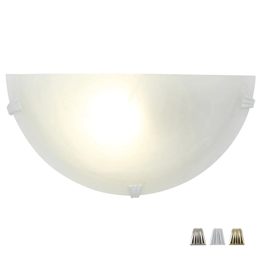 Alabaster Wall Light 300mm & Set of 3 Clips