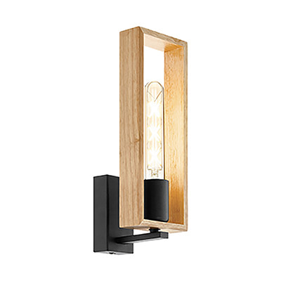 Littleton 1LT Wall Light Black/Brown