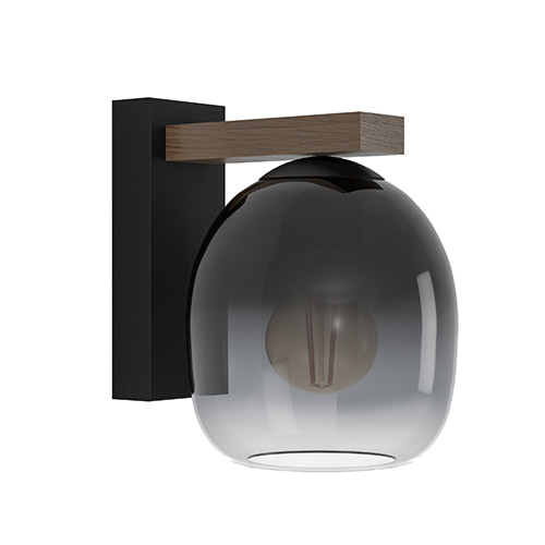 Filago Wall Light Black E27 1x40W