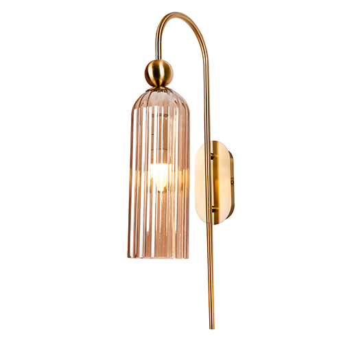 Wall Light Amber & Gold