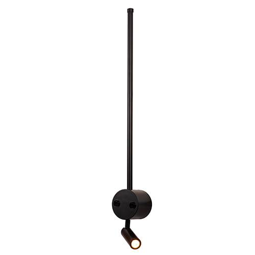Backlit & Swivel Wall Light Black LED 6W & 2.5W