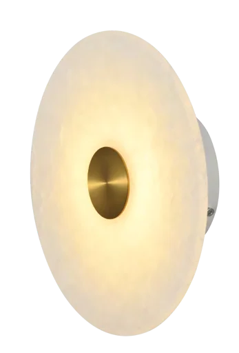 Vara Wall Light Gold & Marble LED, view 2