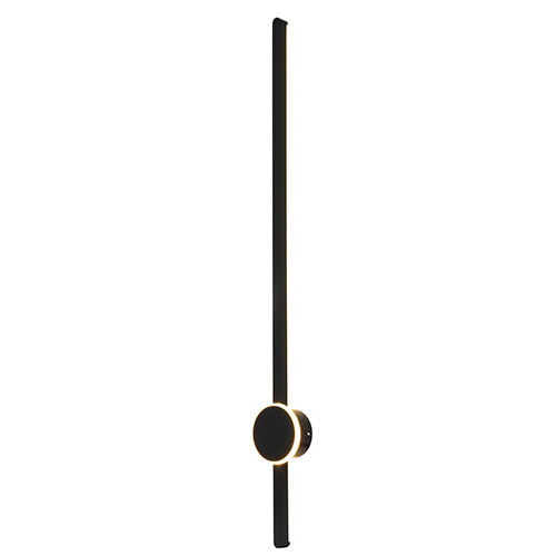 Nevo Backlit Wall Light Black LED 12W